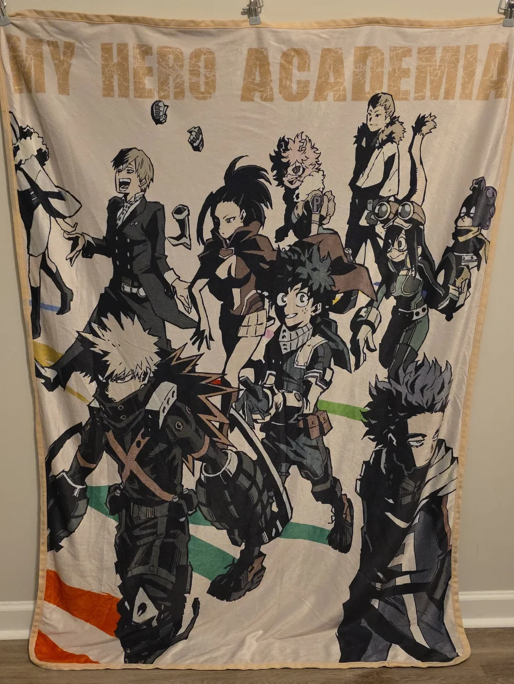 My Hero Academia Group Character Fleece Throw Blanket